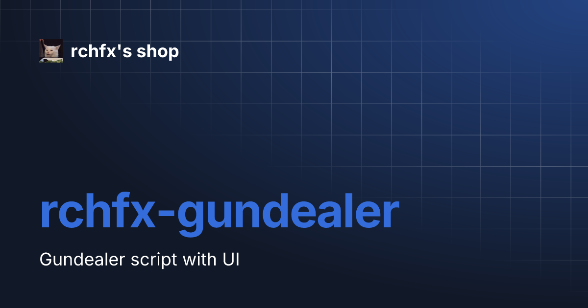 [PAID] rchfx-gundealer - Gundealer with UI [QBCore] thumbnail 4